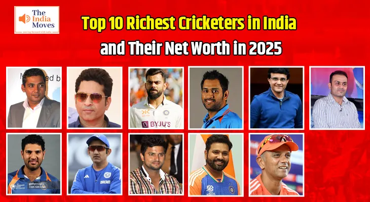 Top 10 Richest Cricketers in India and Their Net Worth in 2025